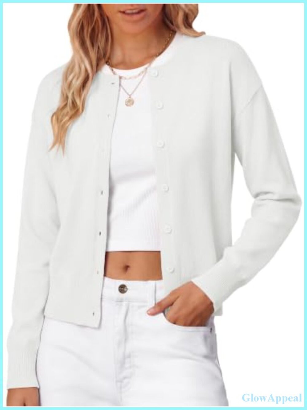 Women's Cropped Cardigan Sweaters Wool Blend Fall Clothes